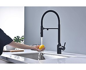 Смеситель для кухни Paulmark Magneto One Ma213188-AN антрацит купить в интернет-магазине сантехники Sanbest