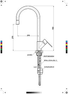 Смеситель для кухни GPD ATROS MES66 купить в интернет-магазине сантехники Sanbest