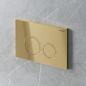 Кнопка для инсталляции Grossman Galaxy 700.K31.01.300.300 золото глянцевое купить в интернет-магазине сантехники Sanbest