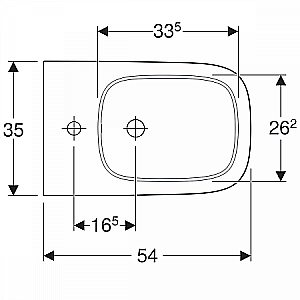 Биде напольное Geberit Smyle Square 500.841.00.1 белое купить в интернет-магазине Sanbest
