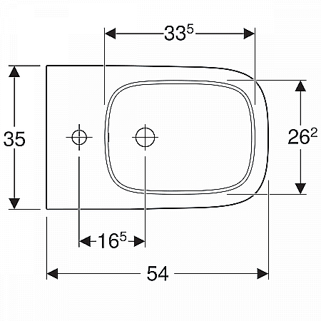 Биде напольное Geberit Smyle Square 500.841.00.1 белое купить в интернет-магазине Sanbest
