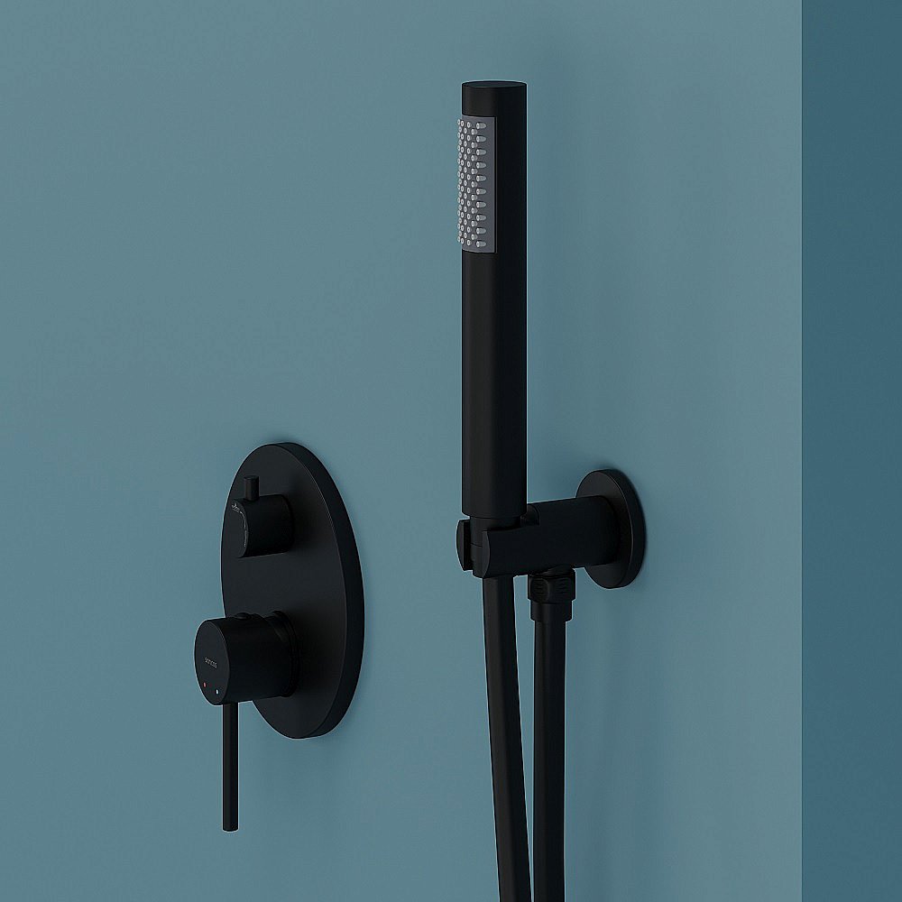 Душевая система Sancos Select SC3003MB черная матовая купить в интернет-магазине сантехники Sanbest