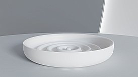 Мыльница Salini GOCCE S-Stone 1902201 белая матовая купить в интернет-магазине сантехники Sanbest