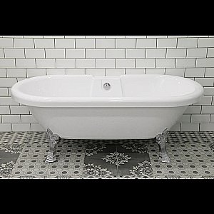 Акриловая ванна Радомир Леонесса 1 на ножках Лилия Chrome купить в интернет-магазине Sanbest