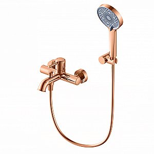 Смеситель для ванны с душем WONZON & WOGHAND TOR, Розовое золото (WW-88037073-RG) купить в интернет-магазине сантехники Sanbest
