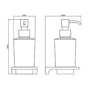 Диспенсер Rav-Slezak Nil NLA0303MGL серый металлик купить в интернет-магазине сантехники Sanbest