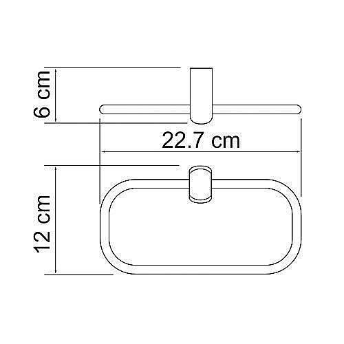 Полотенцедержатель кольцо WasserKRAFT Berkel К-6860 купить в интернет-магазине сантехники Sanbest