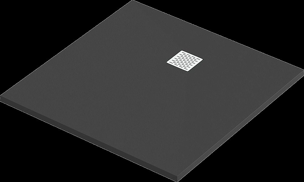 Душевой поддон литьевой Good Door Essentia 100x100 черный купить в интернет-магазине Sanbest