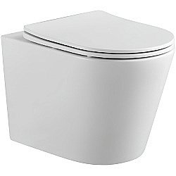 Унитаз подвесной Aquatek Вега AQ1904-00 белый, с крышкой микролифт, безободковый купить в интернет-магазине Sanbest