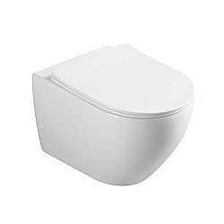 Унитаз подвесной Vincea ESSE VT1-211 безободковый, с крышкой микролифт, белый купить в интернет-магазине Sanbest