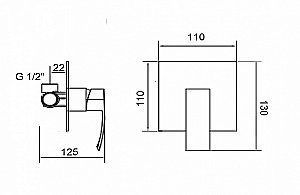 Унитаз приставной с функцией биде CREAVIT FREE FE350-00 белый купить в интернет-магазине Sanbest