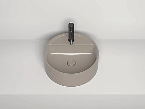 Раковина накладная Salini ARMONIA TOP 02 130126MF 45 из искусственного камня S-Stone, матовая, цвет по RAL полностью купить в интернет-магазине Sanbest