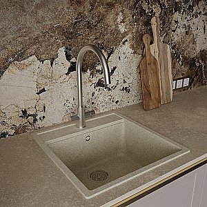 Смеситель для кухни Oliveeka KS OL-458022-BN никель брашированный купить в интернет-магазине сантехники Sanbest