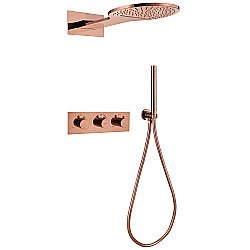 Душевая система ABBER Wasser Kreis AF8151RG розовое золото купить в интернет-магазине сантехники Sanbest