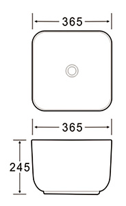 Раковина SantiLine SL-1111MB черная матовая купить в интернет-магазине Sanbest