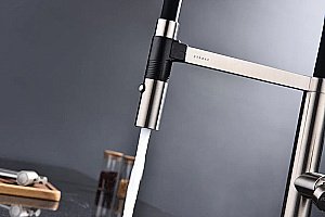 Смеситель для кухни Paulmark Leader Le214101-BS брашированная сталь купить в интернет-магазине сантехники Sanbest