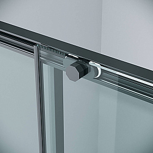 Душевой уголок Grossman Style 110х100 120.K33.05.1110.21.00 стекло прозрачное/профиль черный матовый купить в интернет-магазине Sanbest