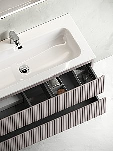 Тумба с раковиной Sancos SNOB T SNT100SM L/R 100 Doha Soft для ванной в интернет-магазине Sanbest