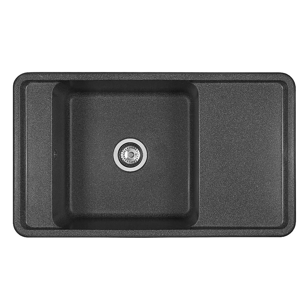 Мойка кухонная Акватон Беллис 87 графит купить в интернет-магазине сантехники Sanbest