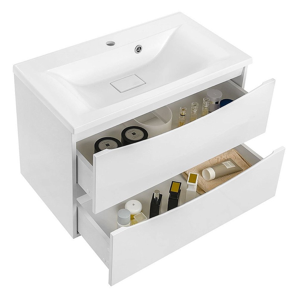 Тумба с раковиной Vincea Mia 800 G.White для ванной в интернет-магазине Sanbest