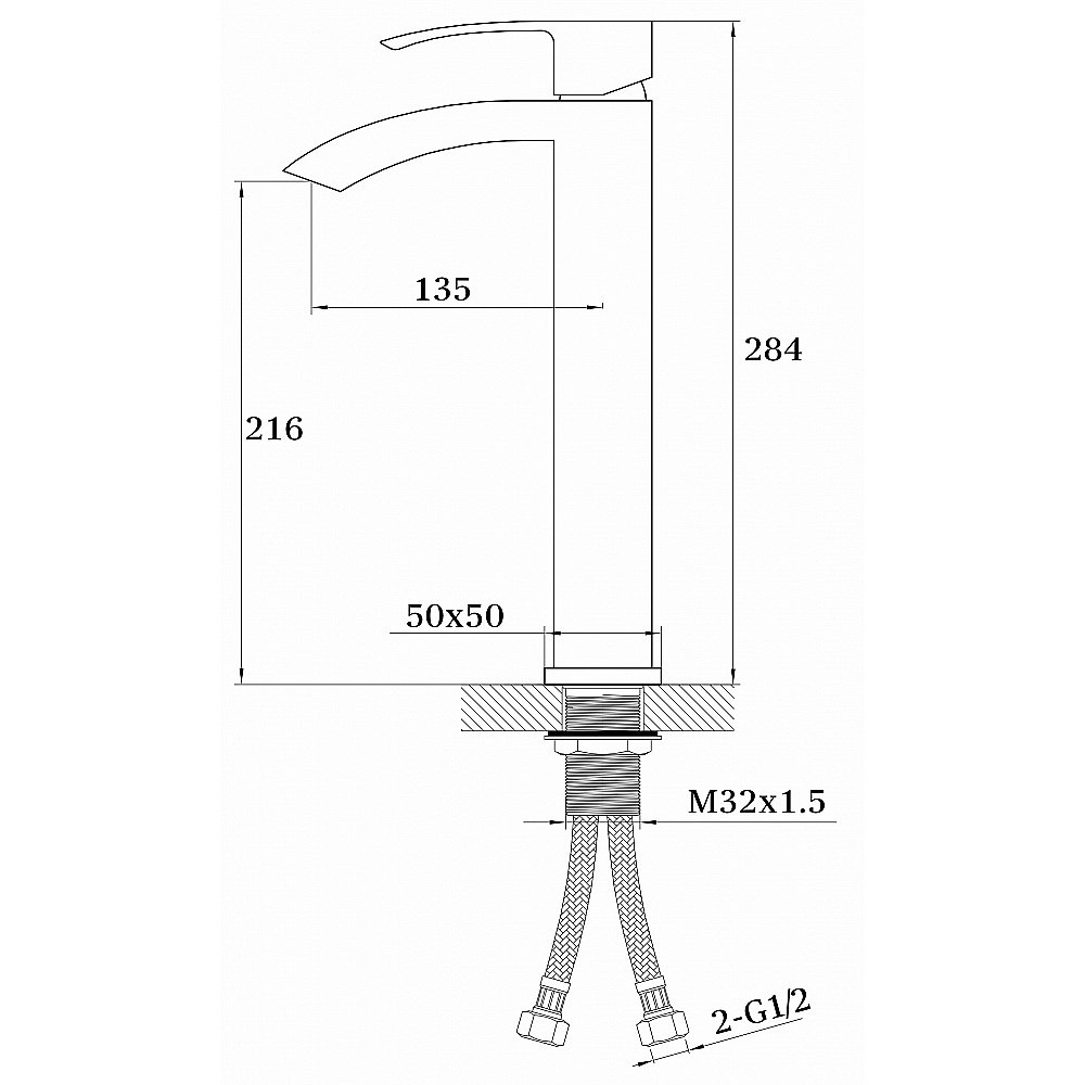 Смеситель для раковины Ganzer GZ44 GZ 44012F белый/хром купить в интернет-магазине сантехники Sanbest
