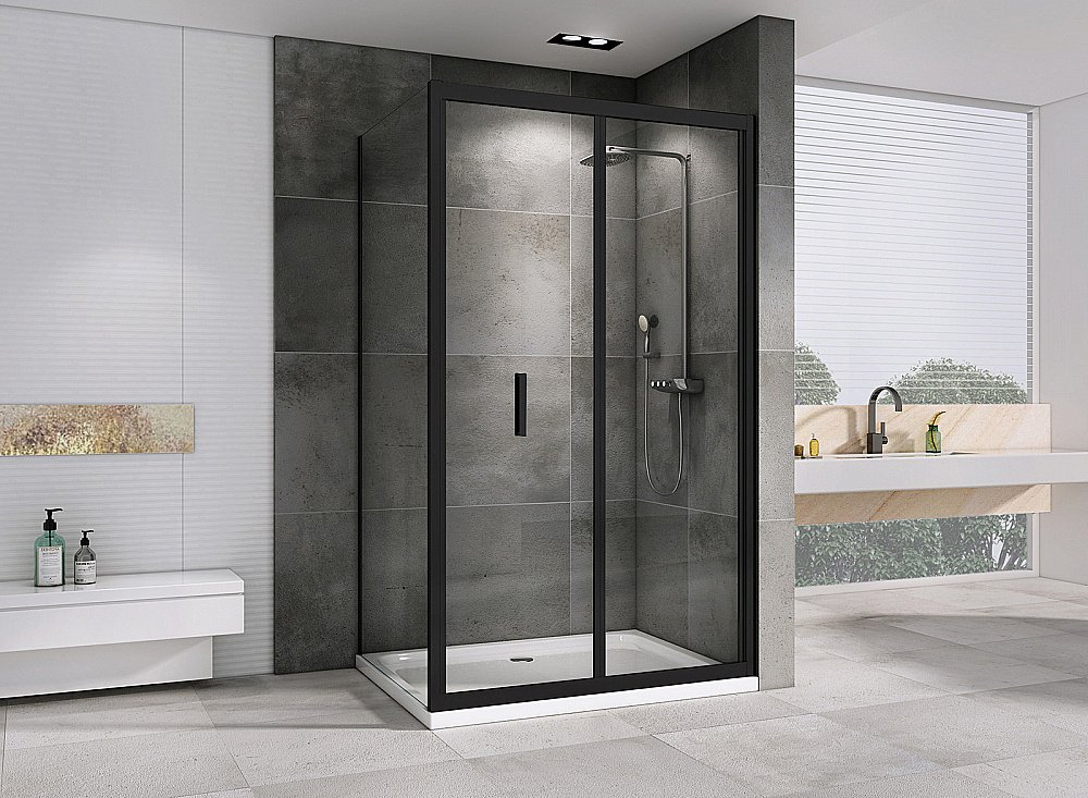 Душевой уголок ABBER Sonnenstrand AG07120B-S70B черный/прозрачный купить в интернет-магазине Sanbest