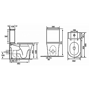 Инсталляция для унитаза Azario AZ-8010-1000 купить в интернет-магазине сантехники Sanbest