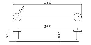 Полотенцедержатель Allen Brau Priority 6.21A11-00 хром купить в интернет-магазине сантехники Sanbest
