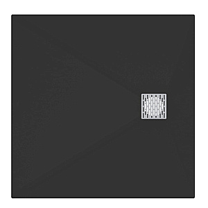 Душевой поддон Good Door Strike КВ 80х80 ЛП00557 черный купить в интернет-магазине Sanbest