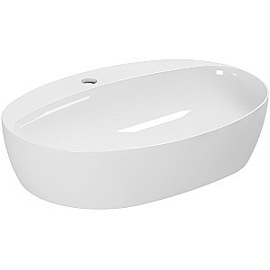 Раковина накладная Azzurra Elegance 60 ECI60M bi*1 белая купить в интернет-магазине Sanbest