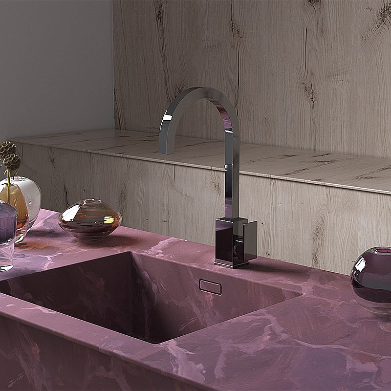 Смеситель для кухни PAINI Dax-R 84CR572RSKM хром купить в интернет-магазине сантехники Sanbest