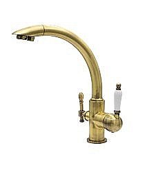 Смеситель для кухни Milacio Castellon Ceramic MC.513.BR бронза купить в интернет-магазине сантехники Sanbest