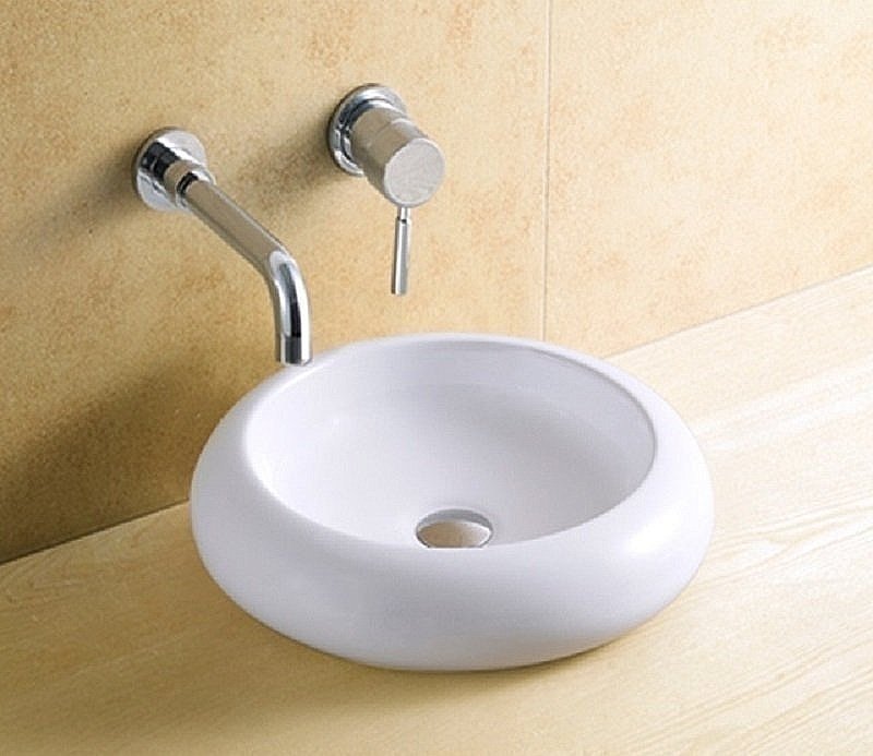 Раковина накладная Ceramalux N 46 7031В белая купить в интернет-магазине Sanbest