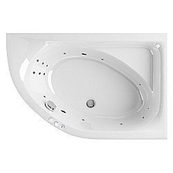 Ванна акриловая EXCELLENT Aquarella 170x110 SMART хром, правая купить в интернет-магазине сантехники Sanbest