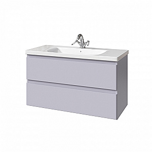 Тумба с раковиной Caprigo Forte 100 два ящика, цвет на выбор для ванной в интернет-магазине Sanbest