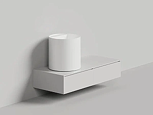 Раковина накладная Salini ARMONIA ROUND TOP 03 S-Sense 130413TG 45 без отверстия под смеситель, белая купить в интернет-магазине Sanbest