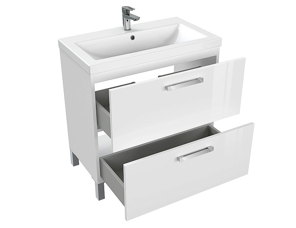 Мебель для ванной MELAR 80 белая для ванной в интернет-магазине Sanbest