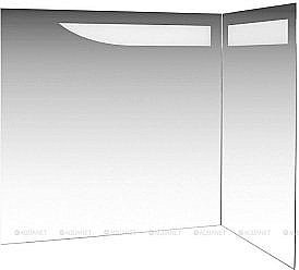 Зеркало De Aqua Трио Люкс 90 R белый купить в интернет-магазине сантехники Sanbest