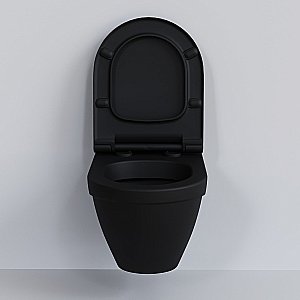 Унитаз подвесной Ambassador Nord 133T20201R черный матовый купить в интернет-магазине Sanbest