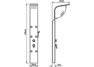 Душевая панель Aquanet Galaxy Matt купить в интернет-магазине сантехники Sanbest