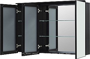 Зеркальный шкаф De Aqua Алюминиум 261762 120 черный купить в интернет-магазине сантехники Sanbest