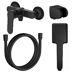 Смеситель для душа Azario ELVIS AZ-WWK338155PA черный матовый купить в интернет-магазине сантехники Sanbest