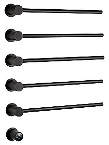 Полотенцесушитель электрический встраиваемый WONZON & WOGHAND HAMBURG, Черный матовый (WW-AL315-MB) купить в интернет-магазине сантехники Sanbest