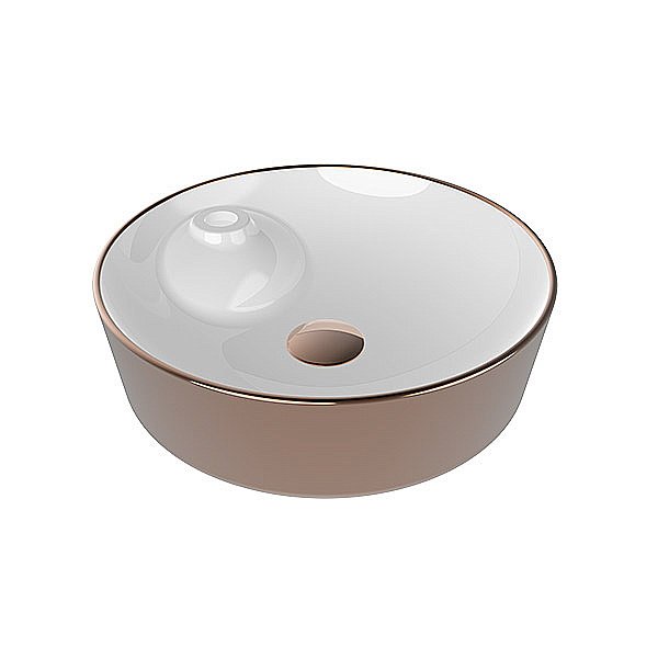 Раковина накладная Bien Flame 42,5 FALG04301FD1G5000 розовое золото купить в интернет-магазине Sanbest