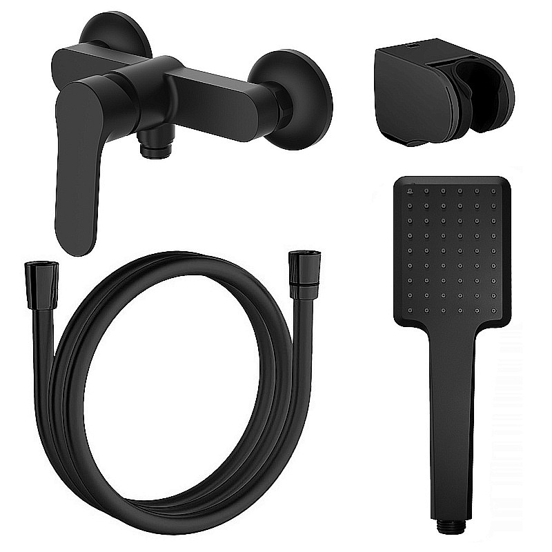 Смеситель для душа Azario ELVIS AZ-WWK338155PA черный матовый купить в интернет-магазине сантехники Sanbest