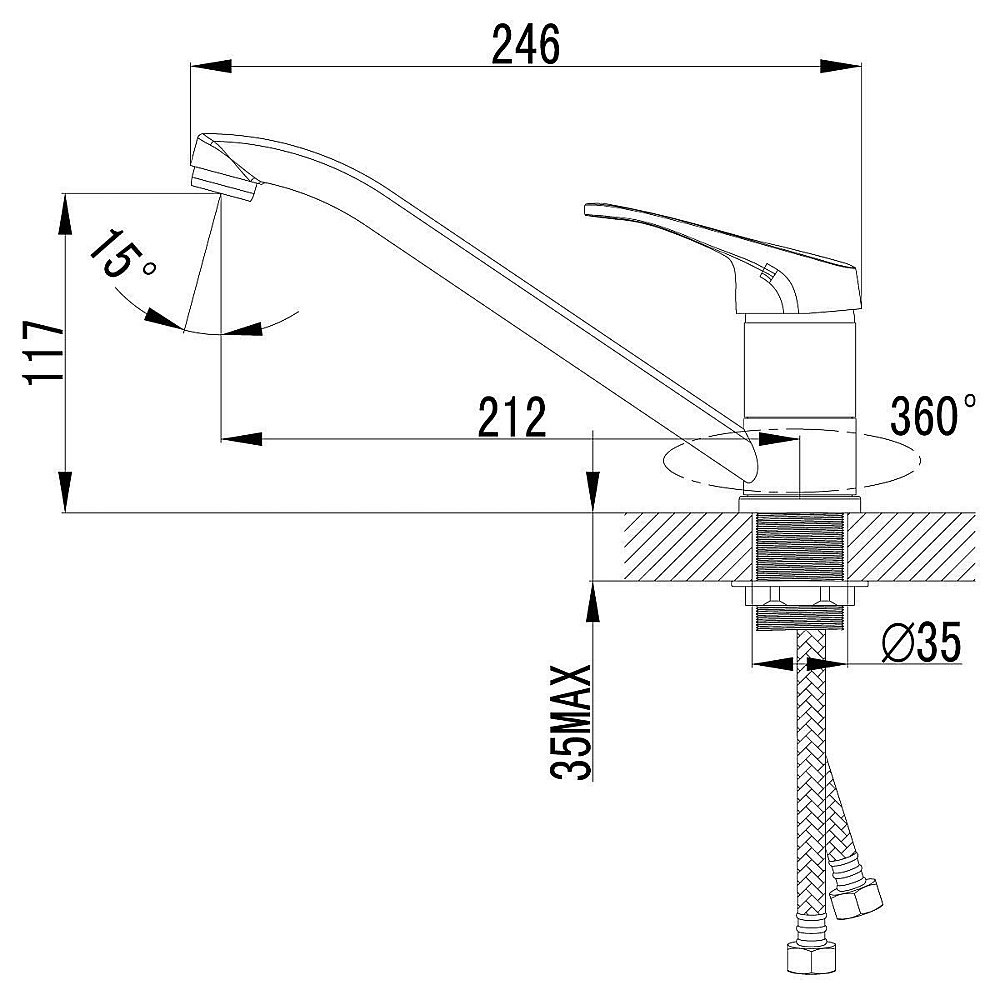 Смеситель для кухни Lemark Partner LM6554C купить в интернет-магазине сантехники Sanbest