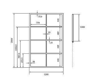 Душевая перегородка Excellent Fabrika 120 купить в интернет-магазине Sanbest