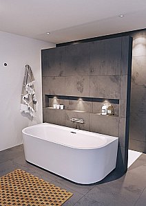 Акриловая ванна Riho Desire Wall Mounted 180x84 B089001105 белая матовая купить в интернет-магазине Sanbest