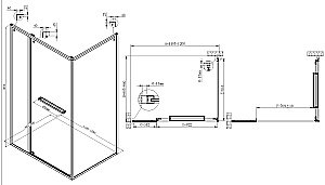 Душевой уголок Vincea Tesi 120х90 VSRW-7TS9012CL стекло прозрачное/профиль хром купить в интернет-магазине Sanbest