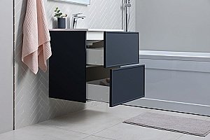 Тумба с раковиной Aquanet Арт 313266 90 маренго для ванной в интернет-магазине Sanbest